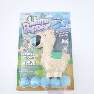 NEW Hog Wild Llama Popper Toy - Shoot Foam Balls Up to 20 Feet 6 Balls Included
